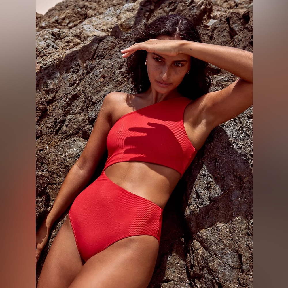 Beach Riot Celine Ribbed One-Piece NEVER WORN